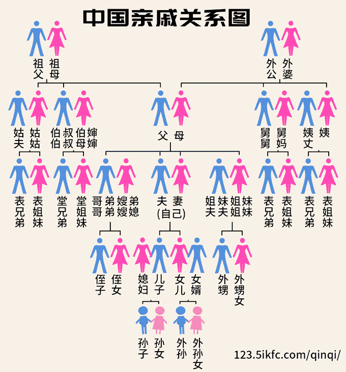 中国亲戚关系图 中国亲戚关系图